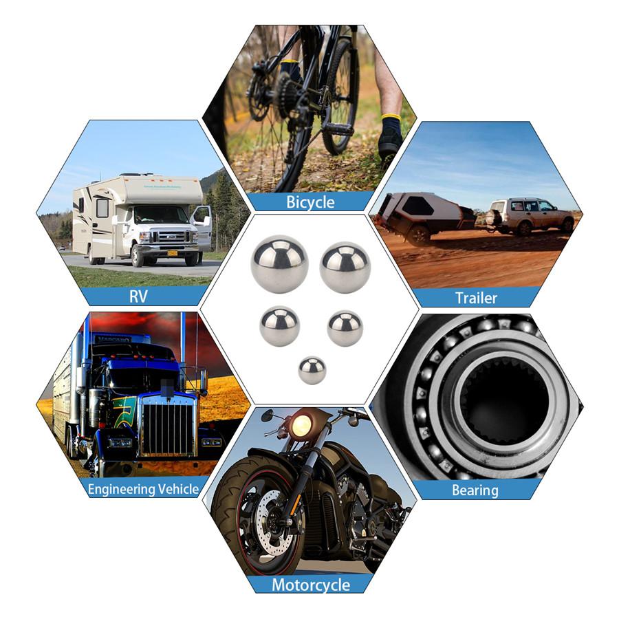 16Pcs Steel Bearing Balls Kit 3/4", 5/8", 9/16", 1/2", 7/16", 3/8", 5/16", 1/4