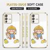 For Honor 90 70 50 X7a X9a P30 Pro P40 Lite Infinix Hot 40i 30i Vivo Y22 Y18 V30 Pro V40 Lovely Girl Pattern Full Lens Protect Shockproof Casing