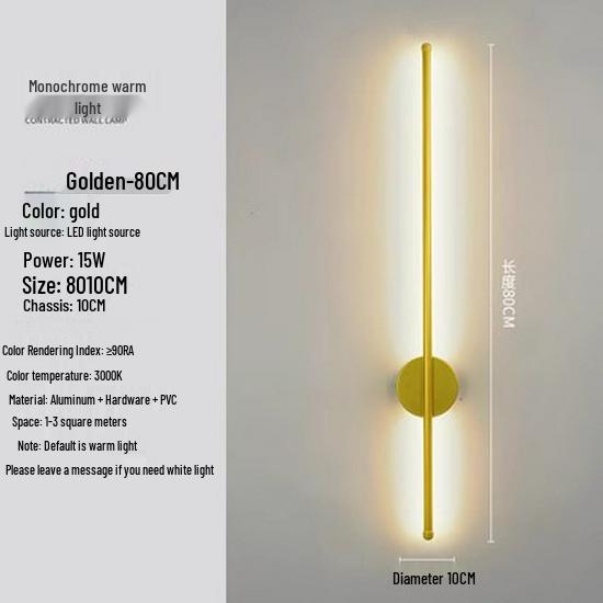 Modern Minimalist Wall Lamp for Living Room and TV Background