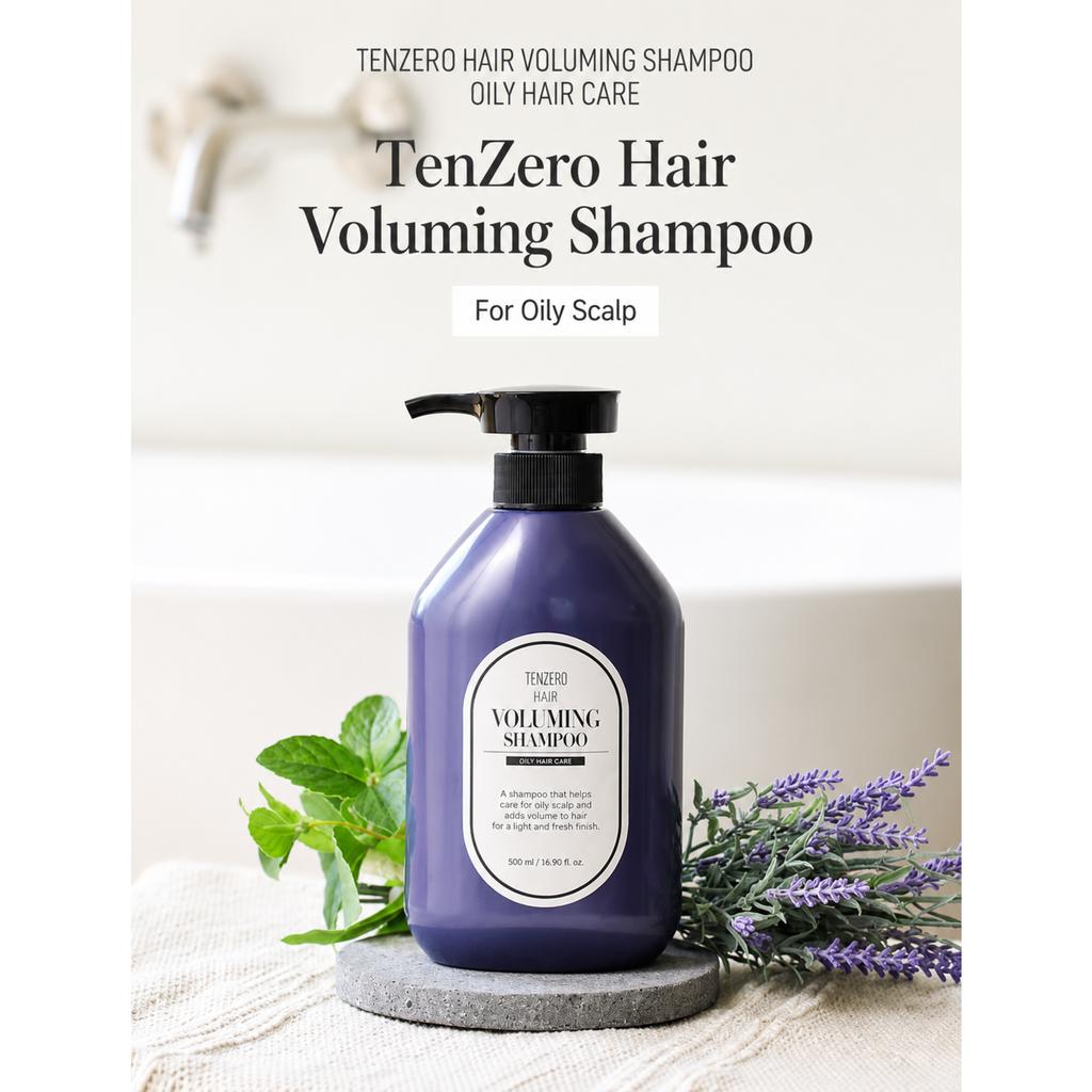TENZERO Hair Volumizing Shampoo Light Oily Scalp Care 500ml