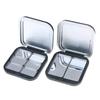 NEW Empty Square Makeup Palette Magnetic Suction With Mirror Eyeshadow Blush Matte Black Box With Pan Cosmetic Blush Container
