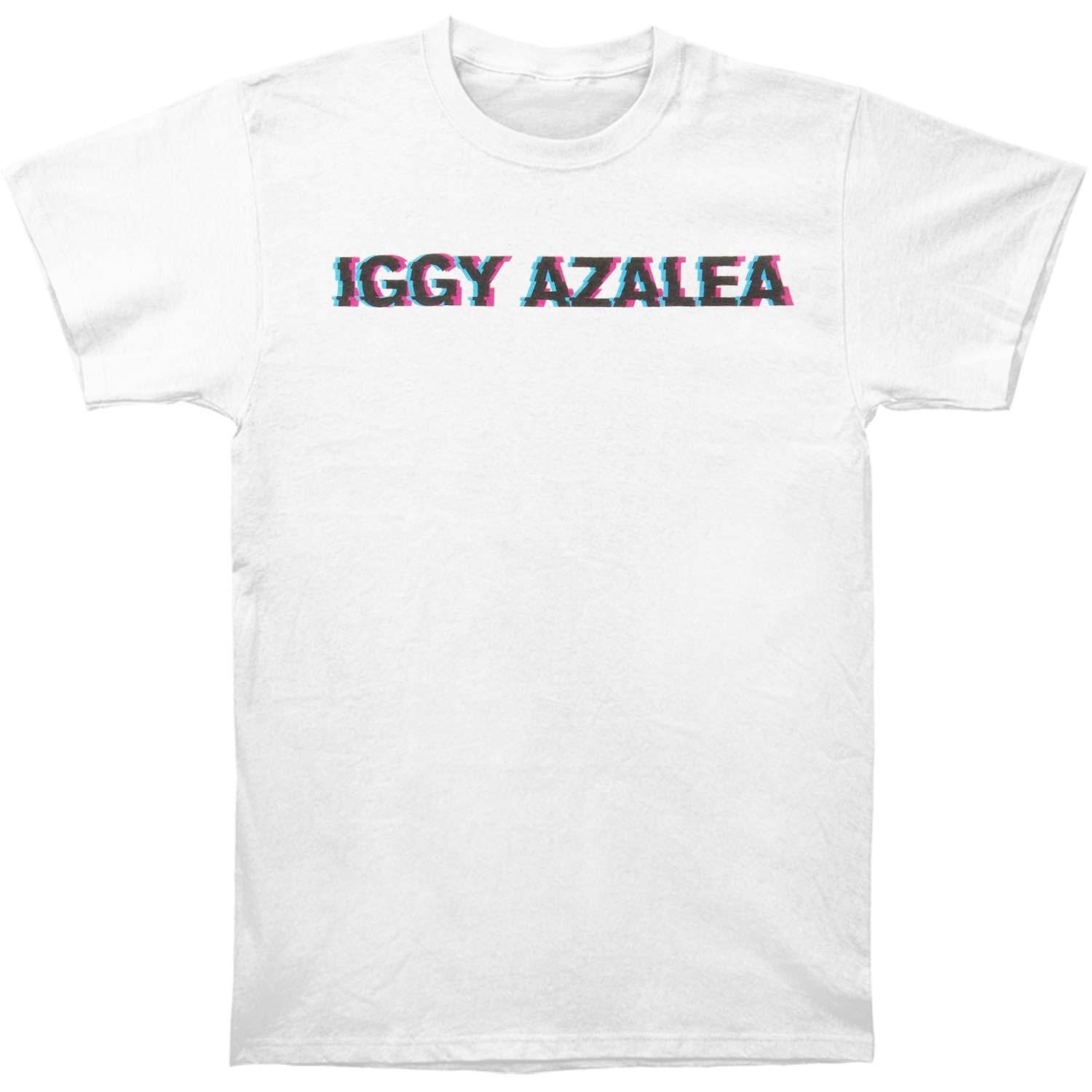 Men s Iggy Azalea Digital Logo Tee T-shirt Small White M