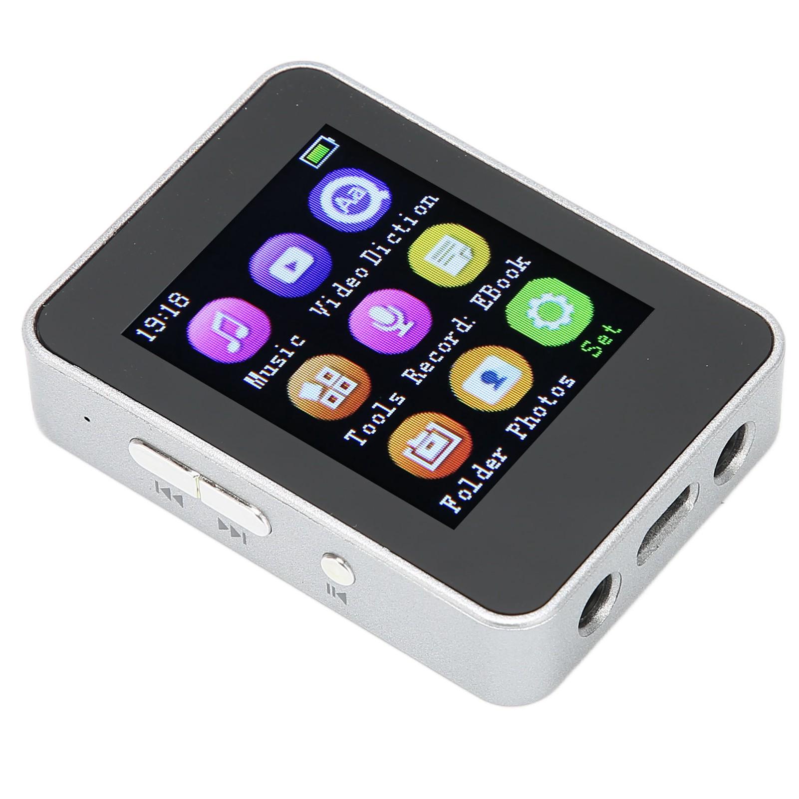 

T7 MP4 Player 1.8inch Large Screen Music Player with FM Radio Recording Function for Walking RunningSilver 4GB серебряный