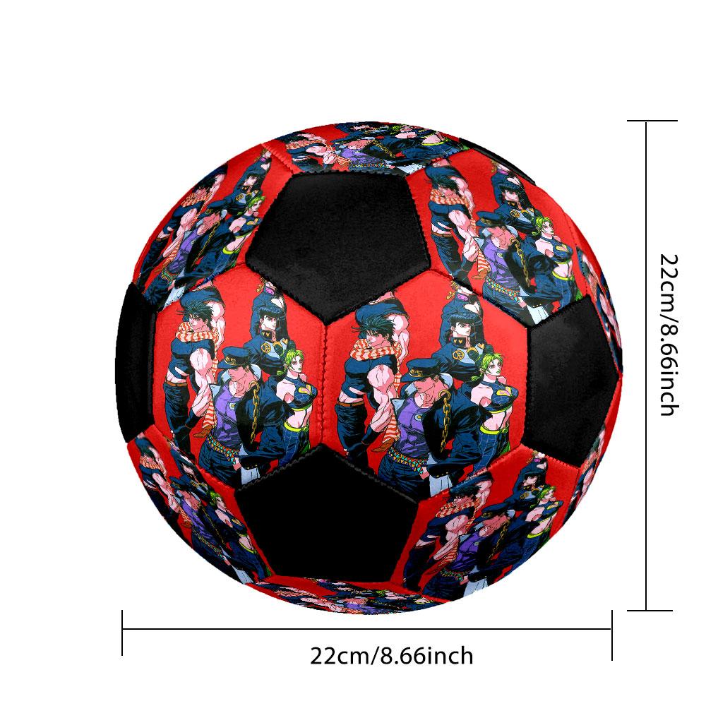 1pc JoJos Bizarre Adventure Soccer Ball Size 5 Indoor Soccer Ball Fashion Colorful Backyard Game - Great For Sports Fans Gift HE28