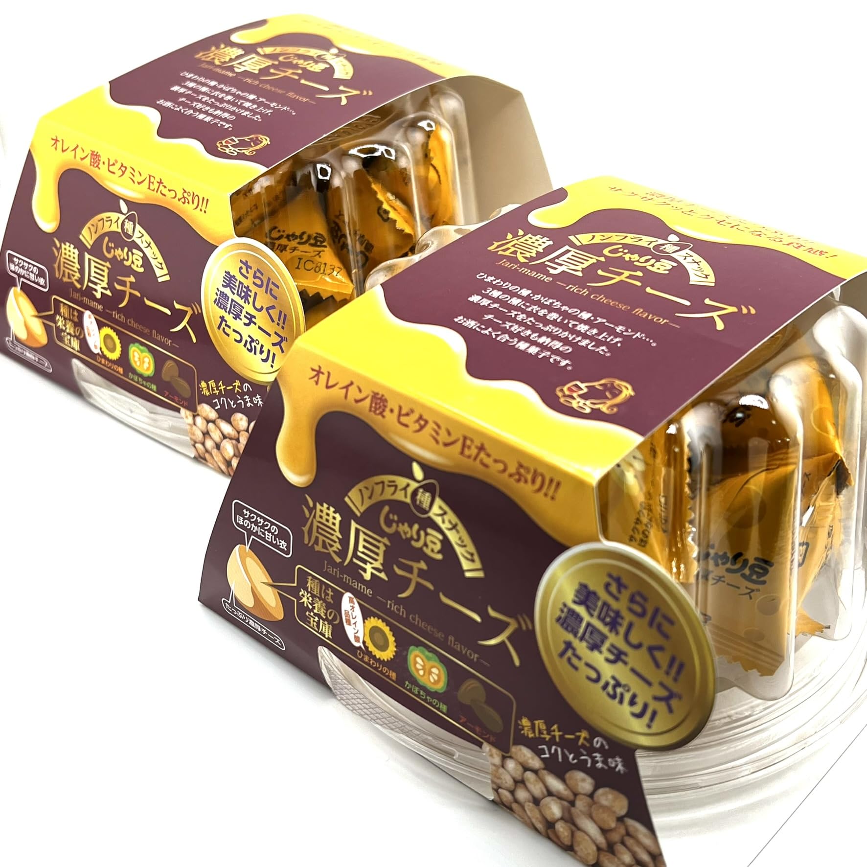 

Happy Company Jari Rich 80г x 2 пакета Подсолнух Тыква в кляре и с богатой начинкой Индивидуальные маленькие коммерческие пивные сувениры Сладости,