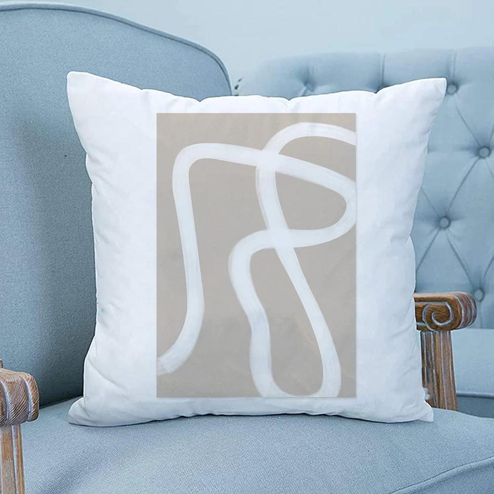 Colorful and minimalist geometric printed pattern cushion cover for home living room sofa chair decorative pillowcase