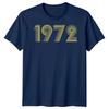 1972 Birthday Mens T-Shirt Womens Tee 53rd Birthday Graphic Unisex Top