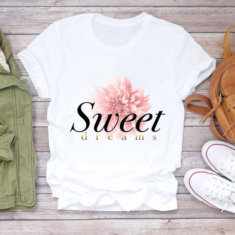 (Asian Size) T Shirt Lady Female Top Short Sleeve T-shirts Casual Printed trend butterfly style Clothing Women Fashion Graphic Tee