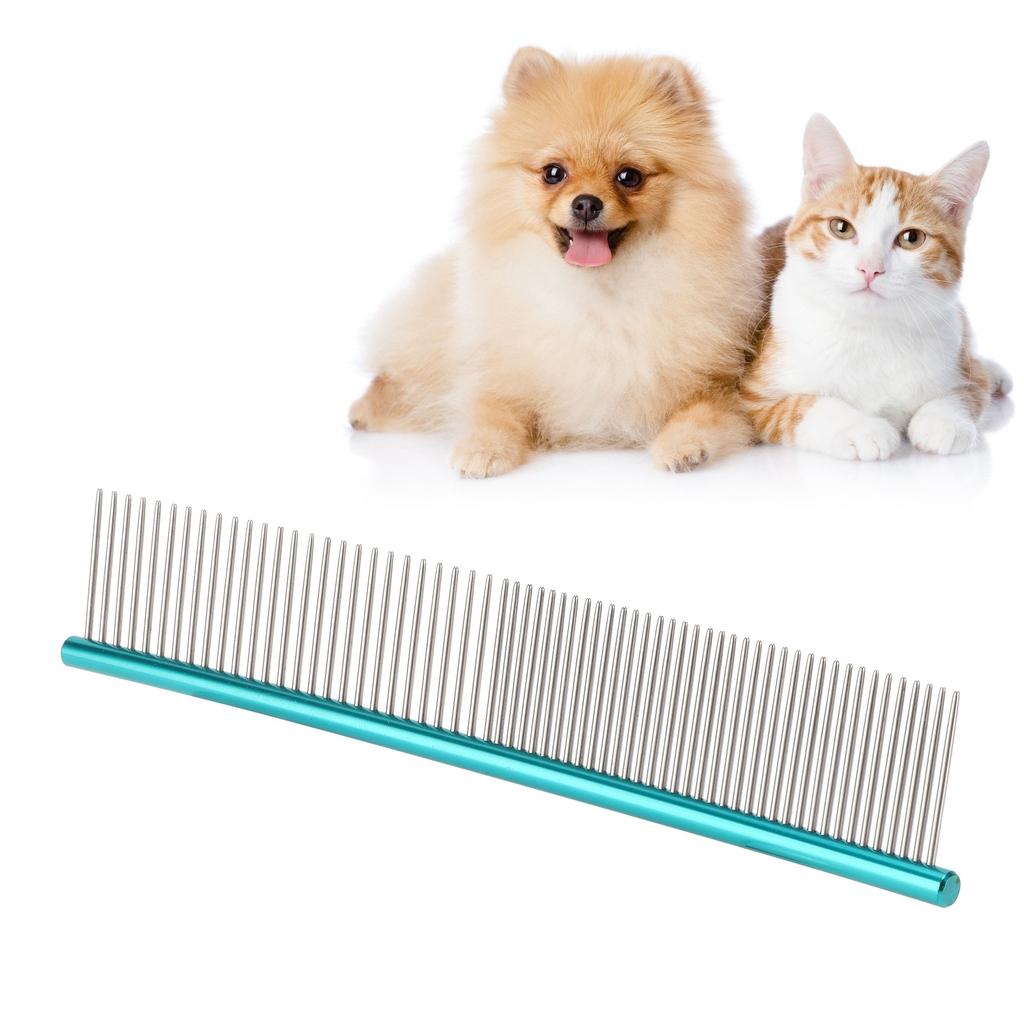 Pet Comb Stainless Steel Teeth Comb Removes and Knots for Dog Cat and Other Pets