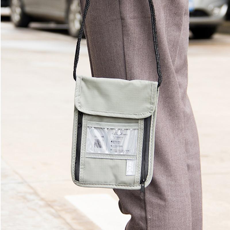 Pochette Voyage Tour De Cou - Anti-RFID Et Imperméable Pour Passeport, Cartes Et Argent