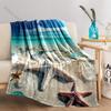 1PC Starfish and clear bubbles Print Adult Children Warm Blankets Home Travel Car Soft and Comfortable Suitable for all seasons