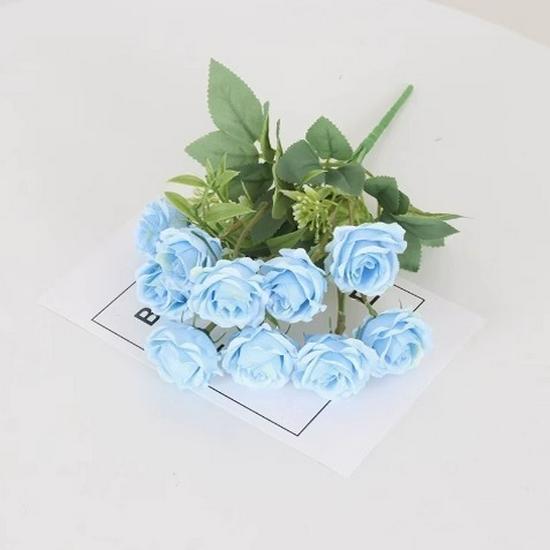 Chrysanthemum & Rose Artificial Flower Bunch for Outdoor Decor and Wedding Arrangements