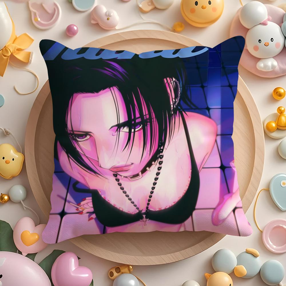Anime N-N-NANA Cushion Cover Home & Car Multi-Scene Pillow Cover - Reversible, Soft & Durable for Daily Use