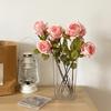 Realistische künstliche Rose mit langem Stiel, falscher Rosenstrauß für den Valentinstag, Heimhochzeit, Tischdekoration, DIY Brautstrauß