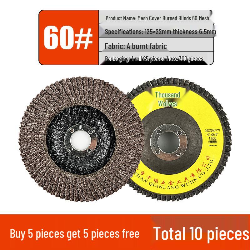 Flap Disc Grinding Wheel for Angle Grinder - 125/150/180mm, Metal & Stainless Steel Sandpaper