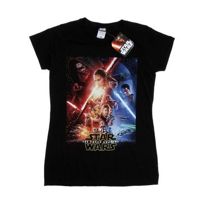 Womens/Ladies Force Awakens Poster Cotton T-Shirt