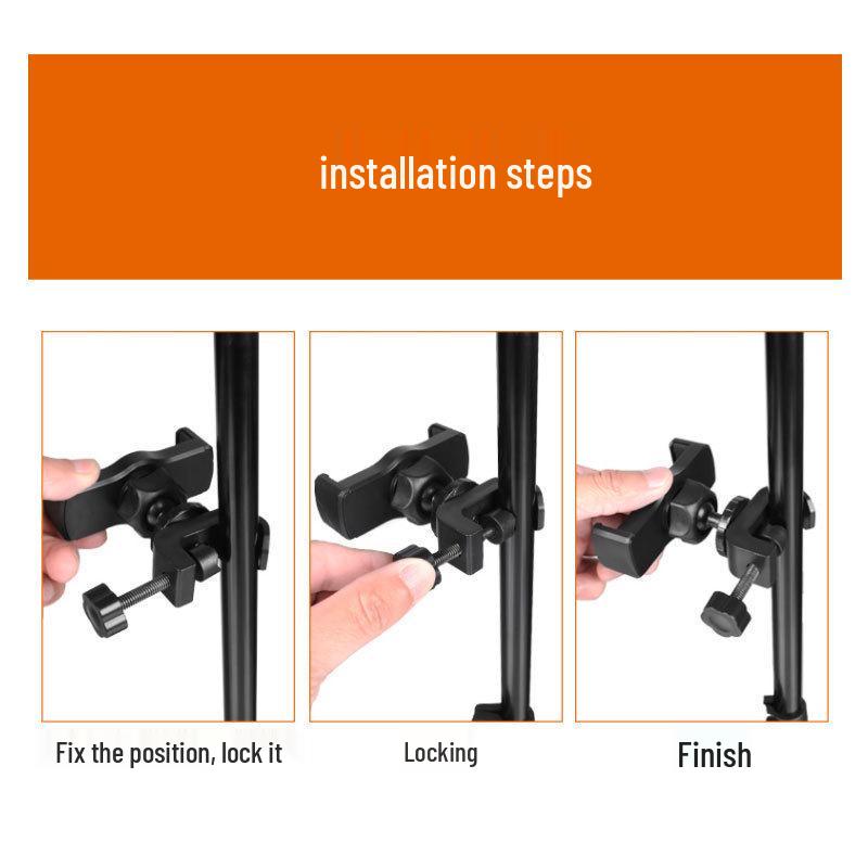 Single-Port Expandable Clip: 3-Port Mobile Live Broadcast and Video Shooting Accessory