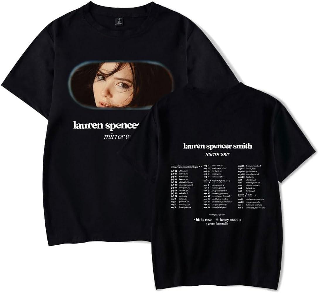 2 Sides Lauren Spencer Smith Mirror Tour Black Shirt S-5XL CL171 XXL