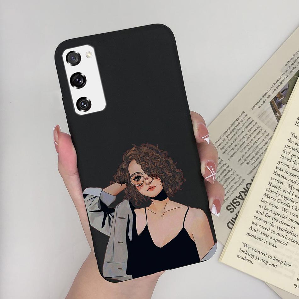 Case for Fundas Samsung Galaxy S20 FE S 20 FE S20FE Case Samsung S20 FE Phone Silicone Flower Cute Soft Back Cover Cases Bumper