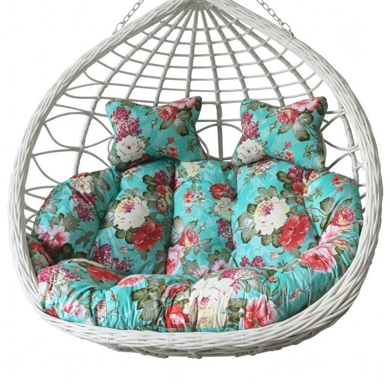 Cuscino per Divano Doppio con Motivo Floreale a Fiori per Arredo Casa e Comfort