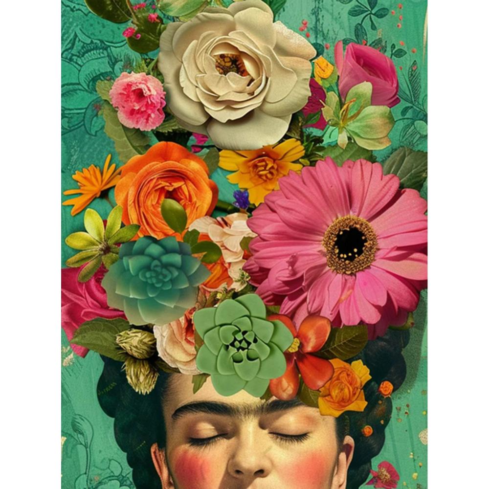 2026 New Diamond Painting Girl Flower Cross Stitch Kit Full Diamond Mosaic Women Art Embroidery Pictures for Home Decoration