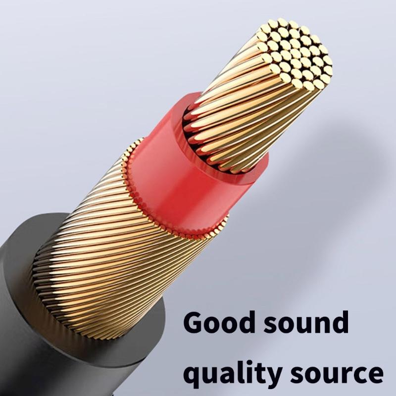 3.5mm to 3.5mm Auditory Cable Bidirectional Recording For Headphones and Smartphones Seamlessly Music Experience