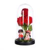 With jewelry box, rose ornament, creative Valentine's Day gift, luminous simulated flower, surprise gift for girlfriend