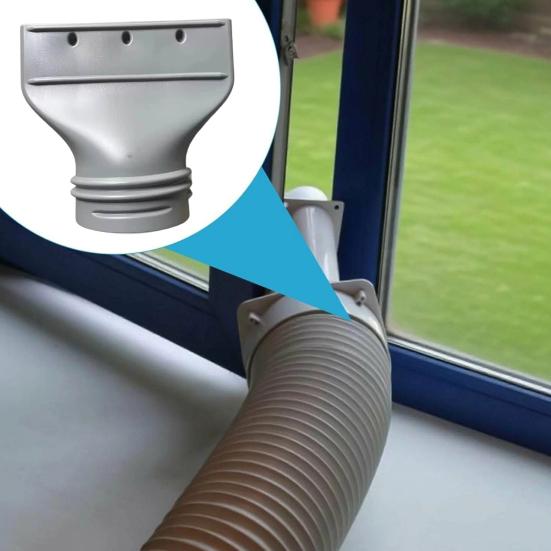 AC Raamrooster Platte Adapter, Afvoerslang Mondstuk Koppeling, 130mm/150mm Connector voor Draagbare Auto Airconditioner, Universele Roosterset