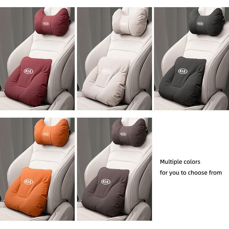 Kia Car Headrest Neck Pillow Support Lumbar Soft Waist Cushion For KIA EV6 Stinger RIO Sorento Picanto Ceed Borrego Syros K4 K5