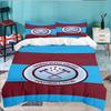 3PCS Football Club Ham-worthy Homes Bedding set,Ideal For1pc Duvet Cover And 2pcs Pillowcases Perfect for Christmas,Ideal for Bedroom, Dormitory