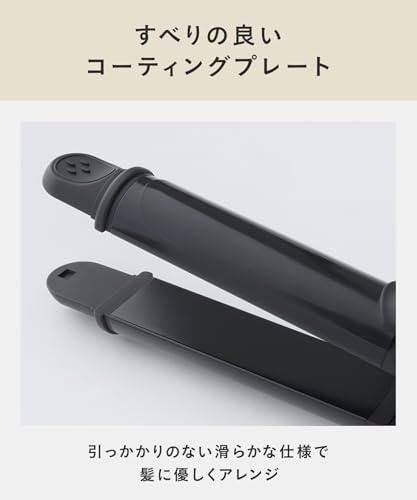 SALONIA 2-Way Straight/Curl Hair Iron, 32mm, SL-002ANV, Navy [Amazon.co.jp Exclusive]