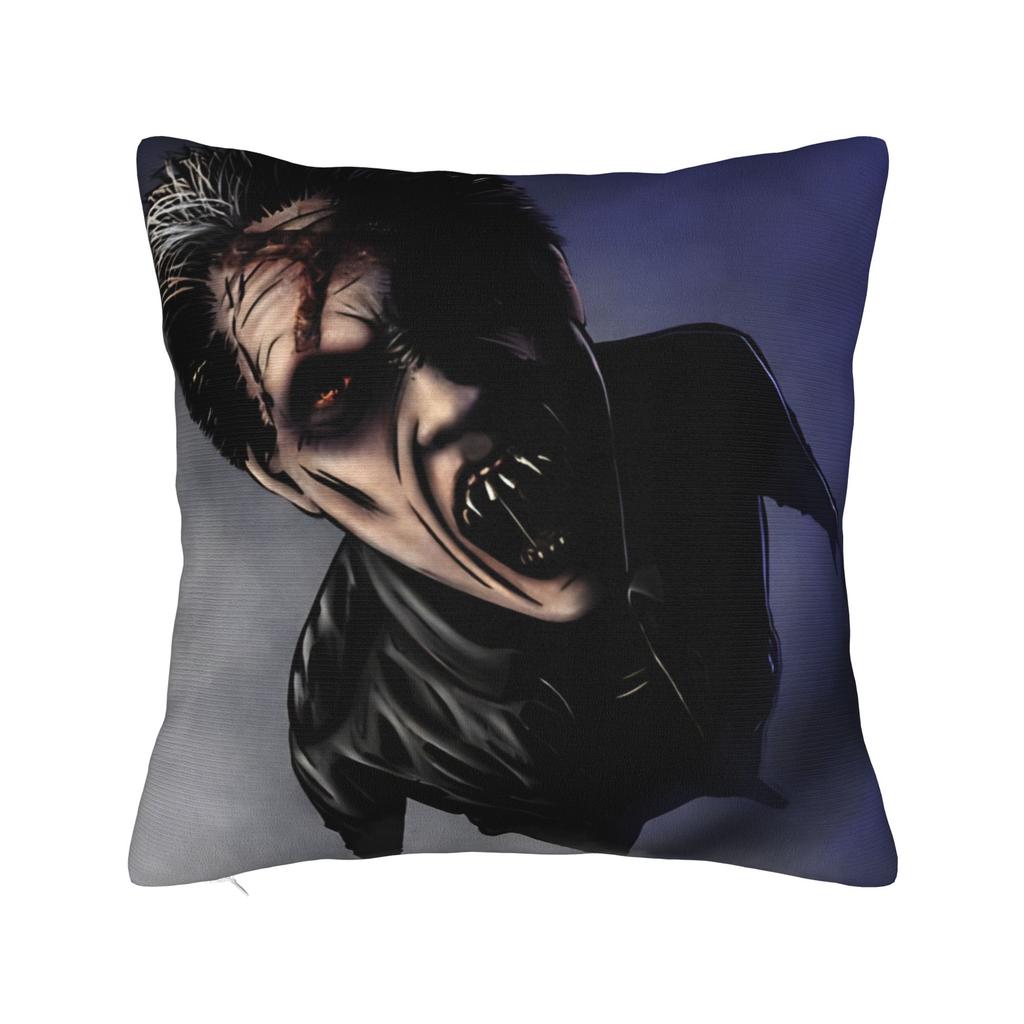 Horror Film Frighteds Nights Pillow Cover Kawaii Pillow Case For Living Room Sofa Comfy Cushion Cover Birthday Gift