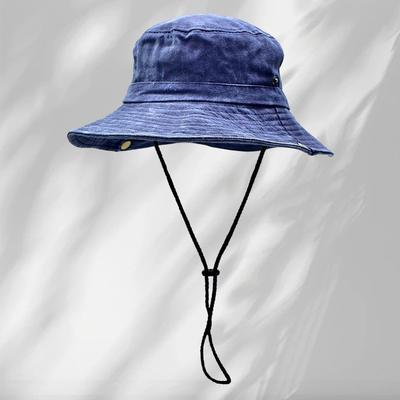 Western Cowboy Hat Outdoor Camping Bucket Hat Embroidery Summer Wash Sunscreen Sunshade Sun Hat