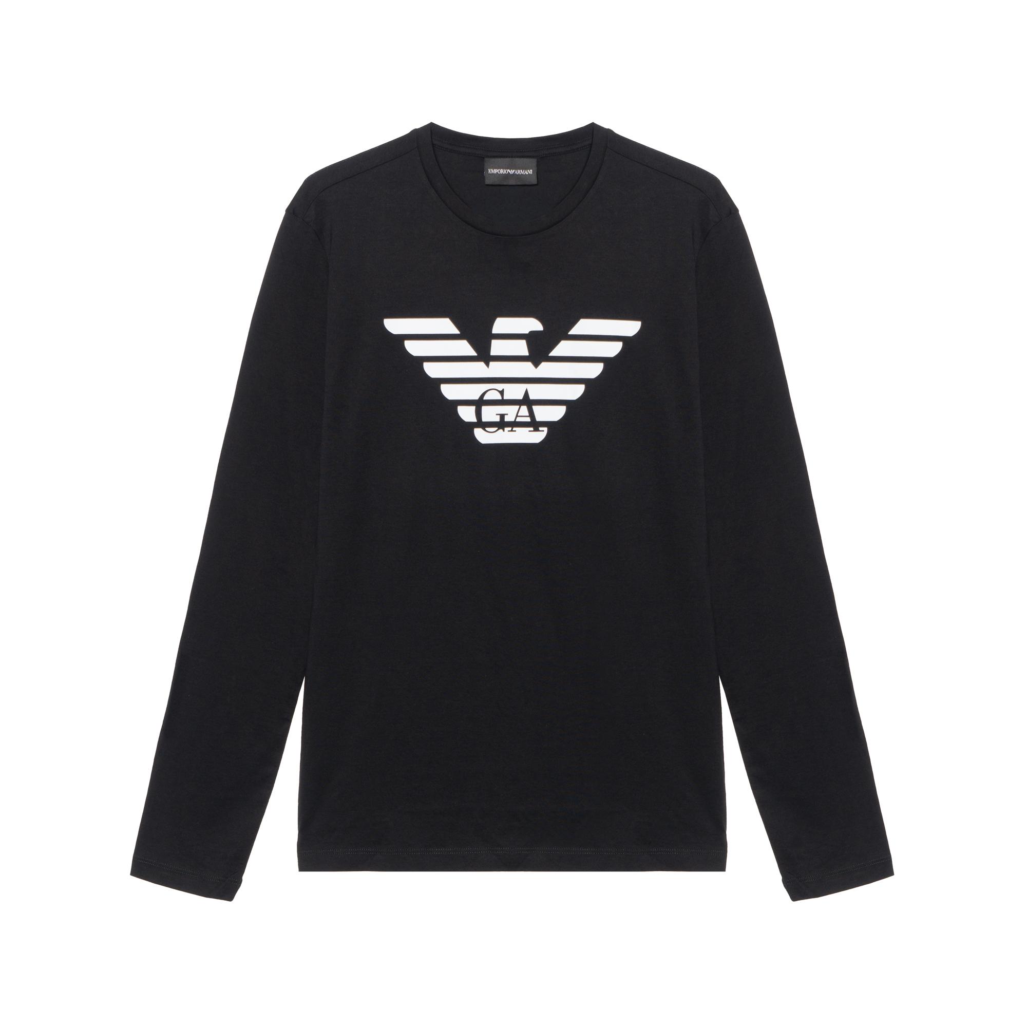 Emporio Armani Cotton Logo Print Crew