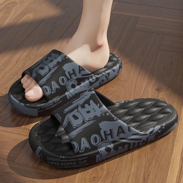 Men's Slippers Casual Non Slip EVA Lightweight Slippers for Indoor Outdoor Summer Sandal Beach Pool Gym Bathroom Shower Shoes Plus Size