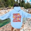 Women's Cross-Border E-commerce Fashion Drop Shoulder Letter Print Hoodie with Kangaroo Pocket