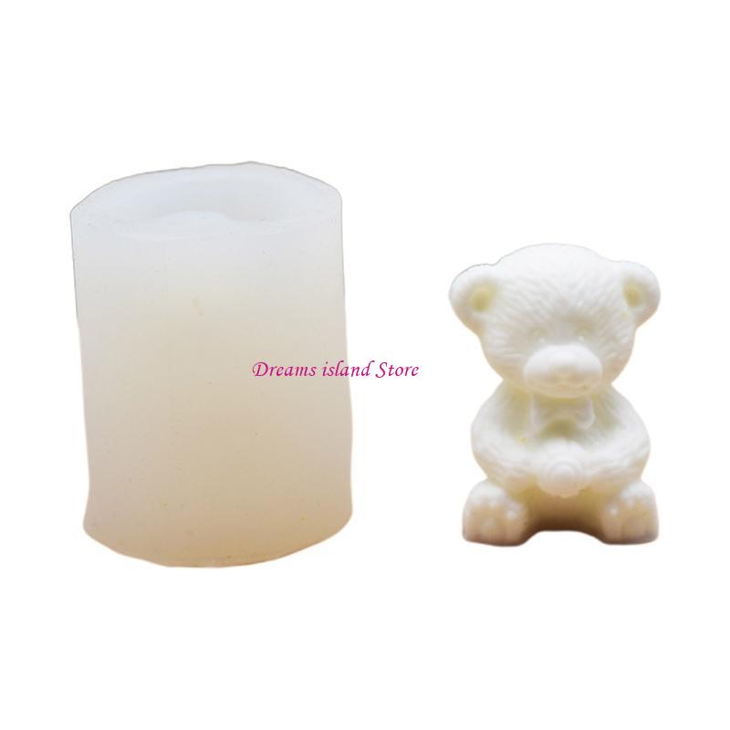 Handmade Soap Craft Kitchen Baking Fond Soap Mold Cartoon Little Bear Gift HX6C