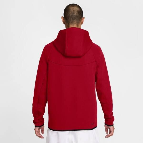 Толстовка Nike Tech Full-Zip Windrunner Hoodie (HV0949) спортивный красный/черный