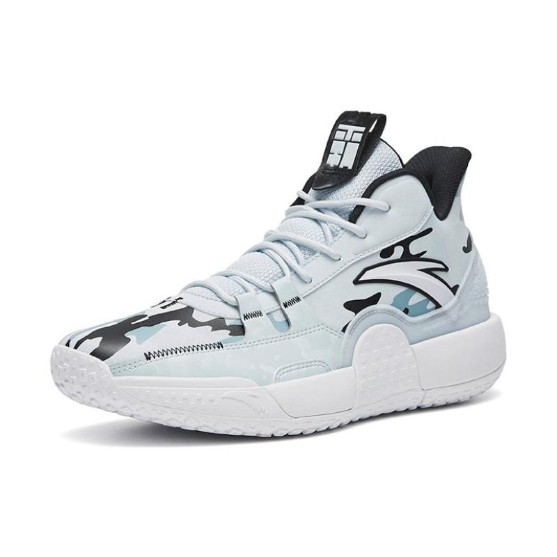 Anta Slip Resistant, Breathable, And Resilient Mid Top Performance Basketball Shoes Teal Blue Sneakers 112241602-8