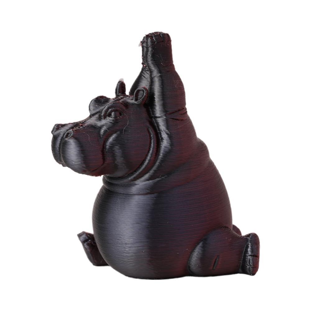 

Yoga Master Hippo Statue Handcrafted Resin Hippopotamus Figurine Hippo Figurine Yoga Statue Hippopotamus Mini Ornaments