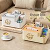 Luxury Tissue Box: Multi-Purpose Coffee Table Storage & Remote Holder - Perfect for Living Room Décor
