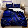 Octopus Pattern Bedding Quilt Set Quilt Cover Pillowcase Home Decoration Birthday Gift (1 * Duvet Cover + 2 * Pillowcase, Without Core)