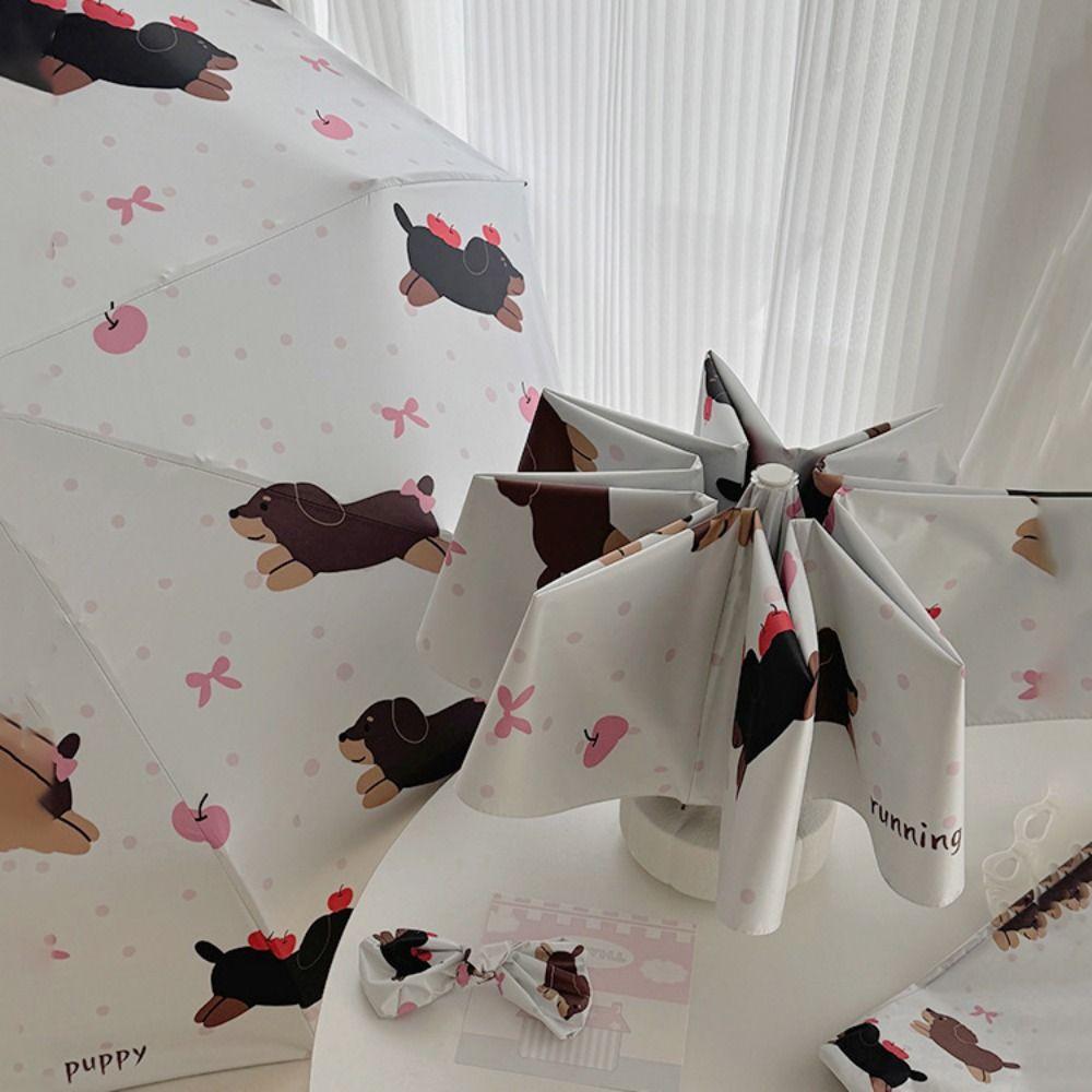 Automatic/Manual Sun Protection Umbrella Cartoon Outdoor Travel Umbrella  Sunny/Rainy Days