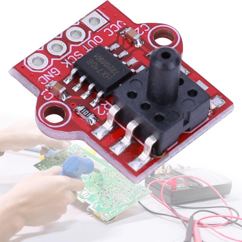 DC 3.3V 5V 0-40KPa Digital Barometric Air Pressure Sensor Module Connect 2.5mm Soft Tube Air Pressure Sensor for Arduino