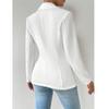 Women's Elegant Blazers Long Sleeve Solid Formal Blazer Ladies Office Work Set Single Button Outerwears Jackets Coat