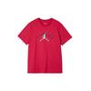 Flight T Shirts Men's Dark Red Crew Neck Moderate Straight Fit FB7366-619