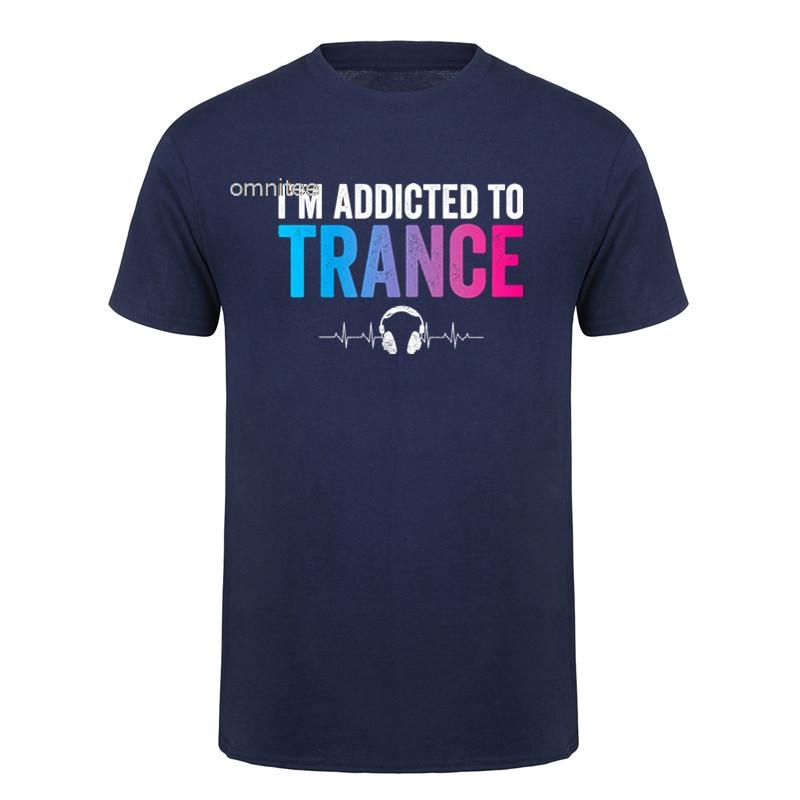 Im Addicted To Trance Music TShirt Streetwear Cotton Unisex EDM Rave Trippy DJ Gift T Shirts Tee HJ090
