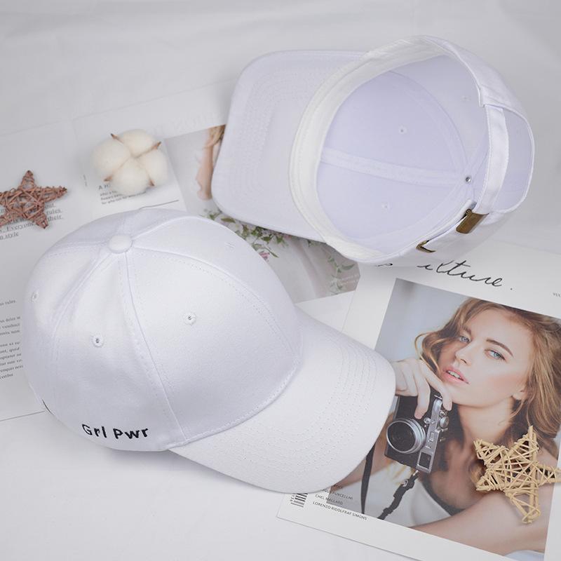 Hat Men's New Autumn and Winter Fashion Baseball Cap Women's Versatile Hard Top Cap Couple Embroidery Letter Black