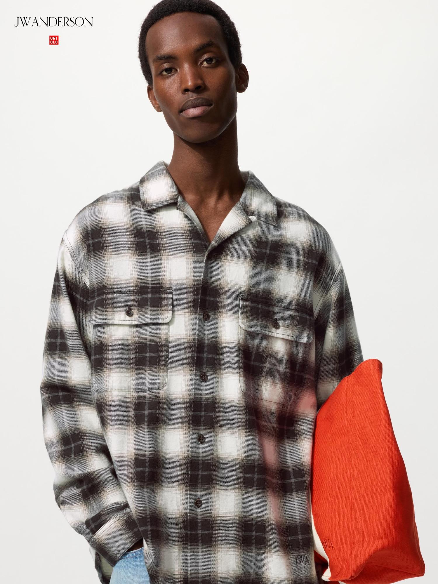 

Uniqlo Рубашка оверсайз из матового хлопка с открытым воротником, длинный рукав 30 NATURAL/UNISEX L