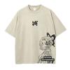 Anime Inosuke Tshirts Oversized Vintage Washed KKimetsu No Yaiba T Shirt Tanjirou Zenitsu Kyoujurou Tops Tees Man  Cotton